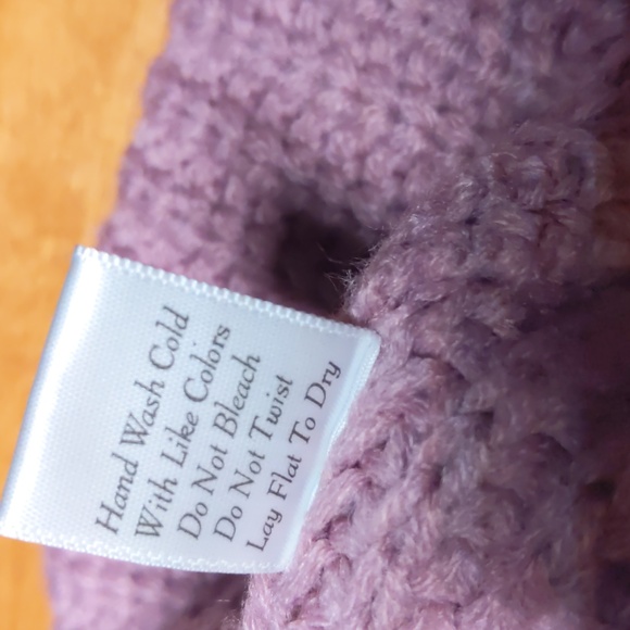 Pink lily Lilac purple knit sweater - Picture 6 of 6